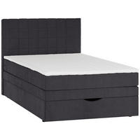 BOXSPRINGBETT 140/200 cm,  in Anthrazit  - Anthrazit/Schwarz, Design, Kunststoff/Textil (140/200cm) - Welnova