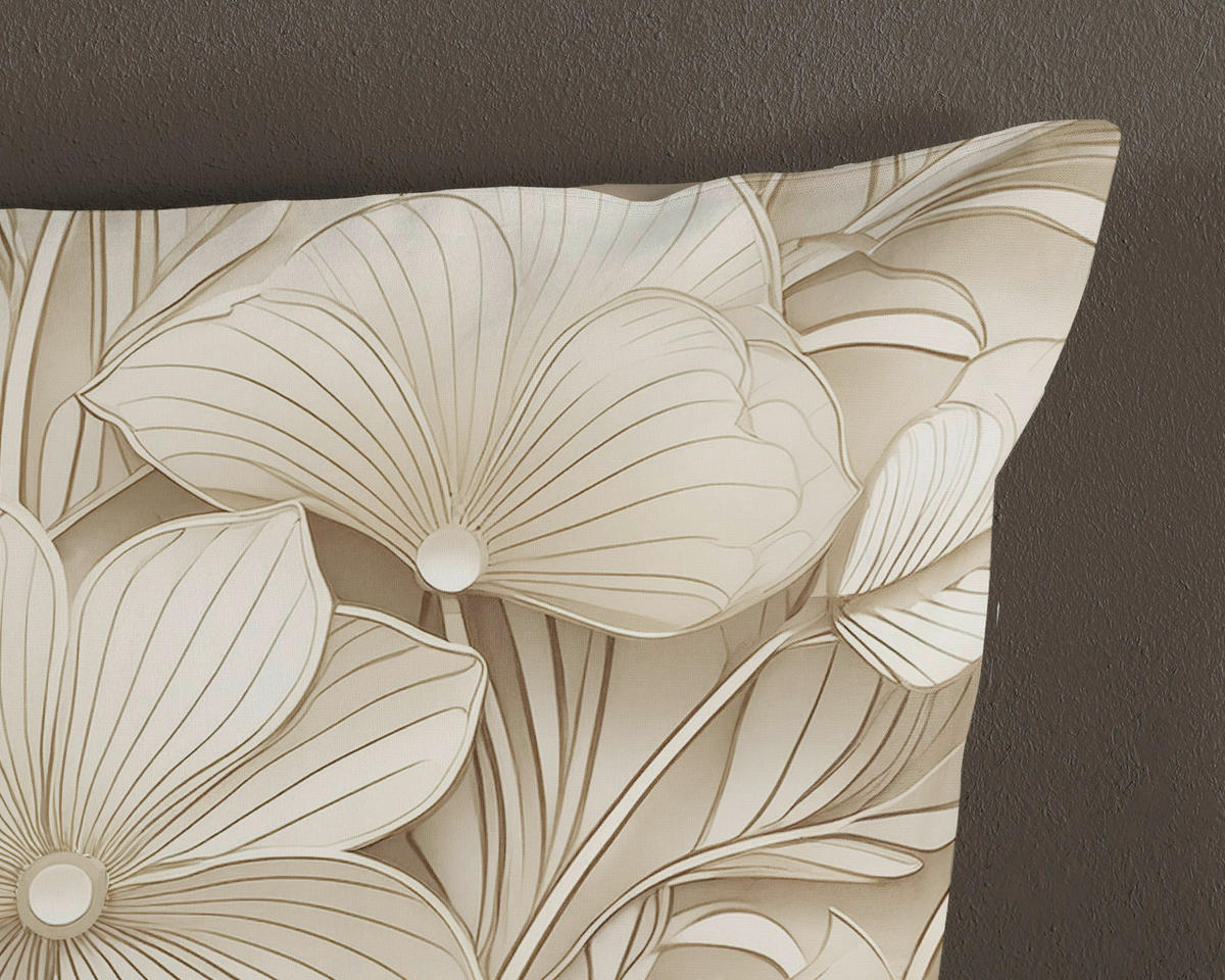 WENDEBETTWÄSCHE Good Morning Renforcé 140/200 cm  - Taupe/Sandfarben, Basics, Textil (140/200cm)