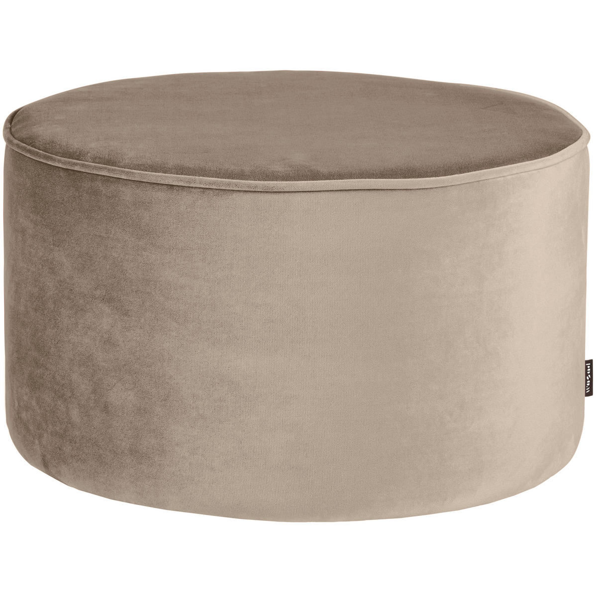 HOCKER Sara Samt Khaki  - Khaki, Design, Textil (60/36/60cm) - Livetastic