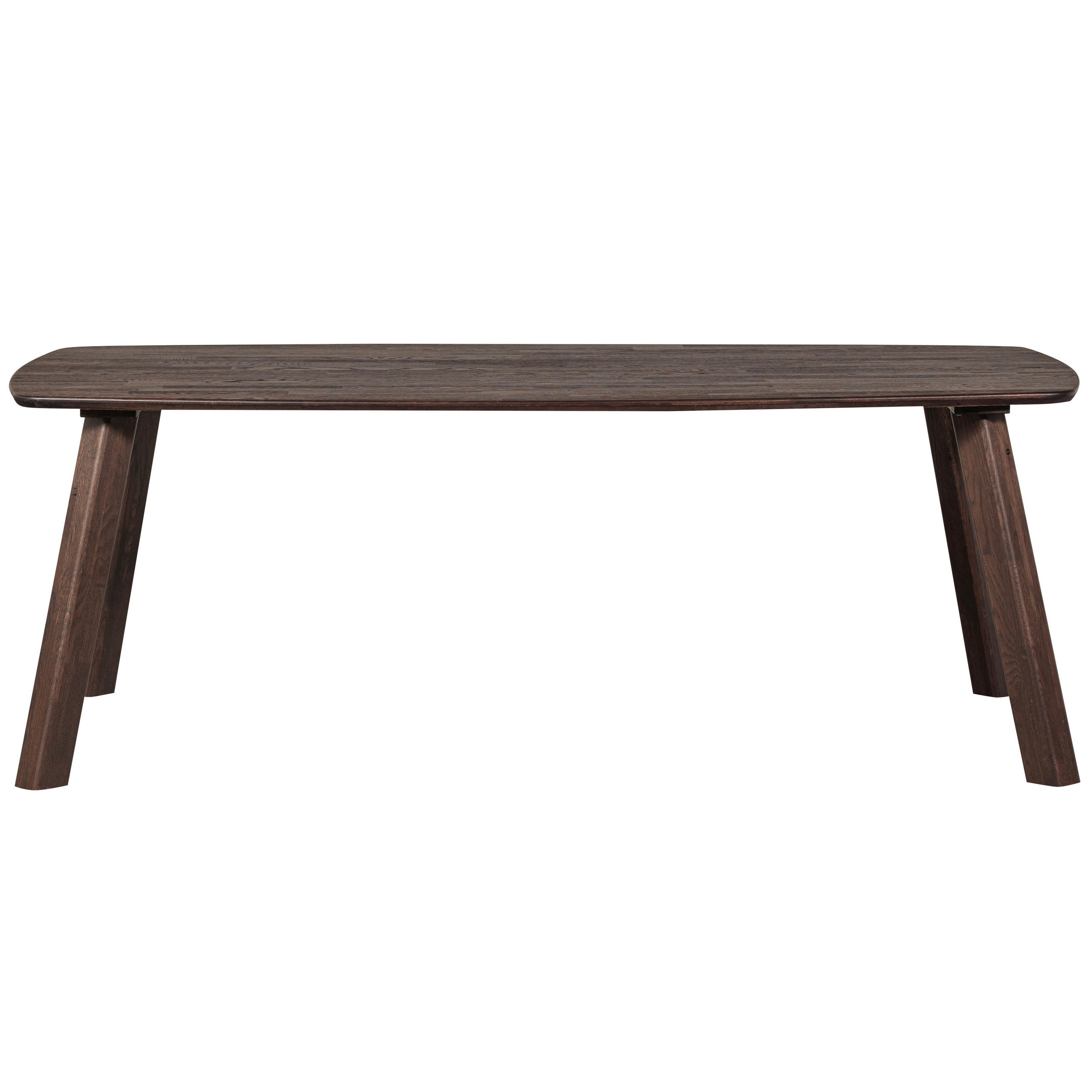 ESSTISCH Eiche oval Dunkelbraun  - Dunkelbraun, Design, Holz (220/100/74cm) - Livetastic