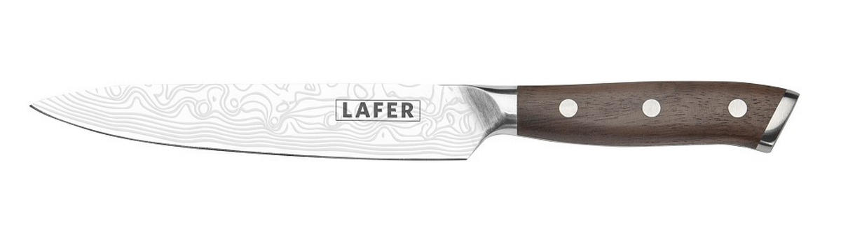 MESSERSET Touch 5-teilig  - Graubraun, Basics, Holz/Metall - Johann Lafer