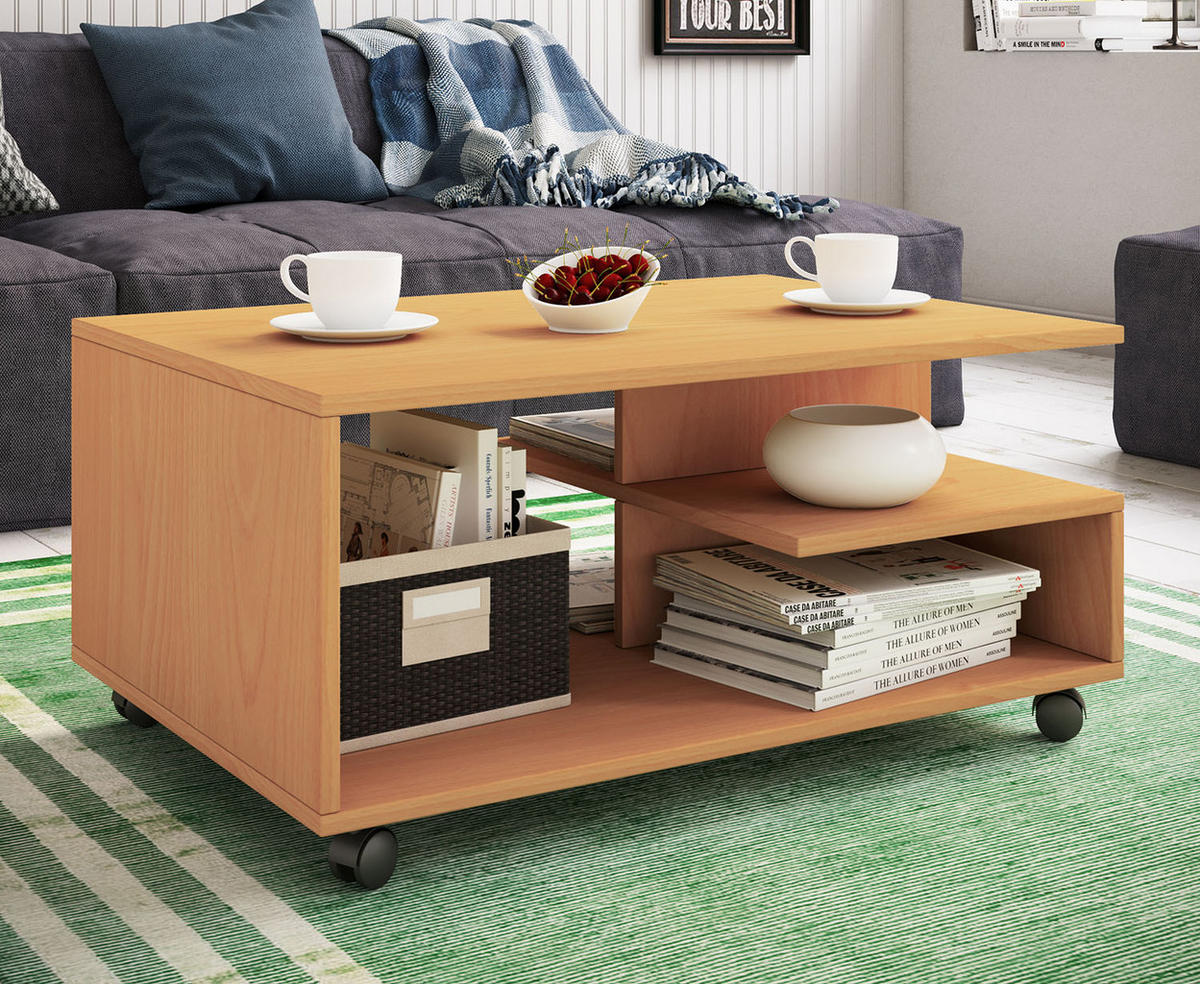 COUCHTISCH in Holzwerkstoff 50/80/40 cm  - Buchefarben, Basics, Holzwerkstoff (50/80/40cm) - MID.YOU