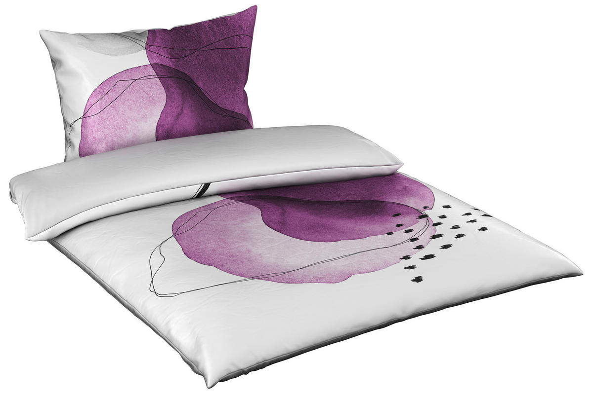 POSTELJINA SA DVA LICA MAGIC 140/200 cm saten lila  - lila, Trendi, tekstil (140/200cm) - Esposa