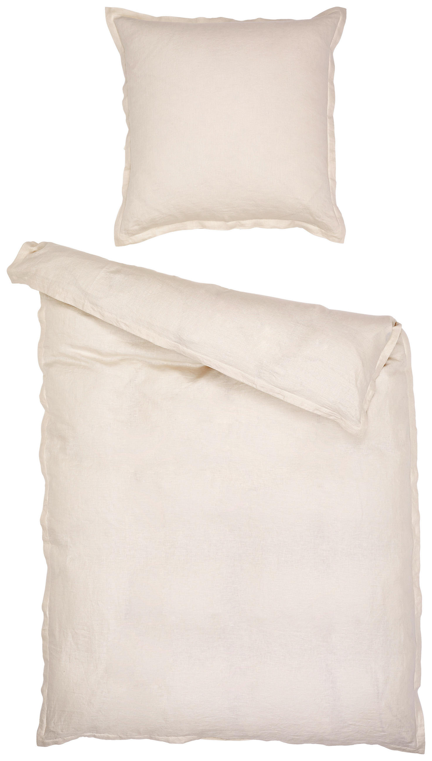 BETTWÄSCHE Leinenoptik - Beige, Trend, Textil (135/200cm) - Ambiente