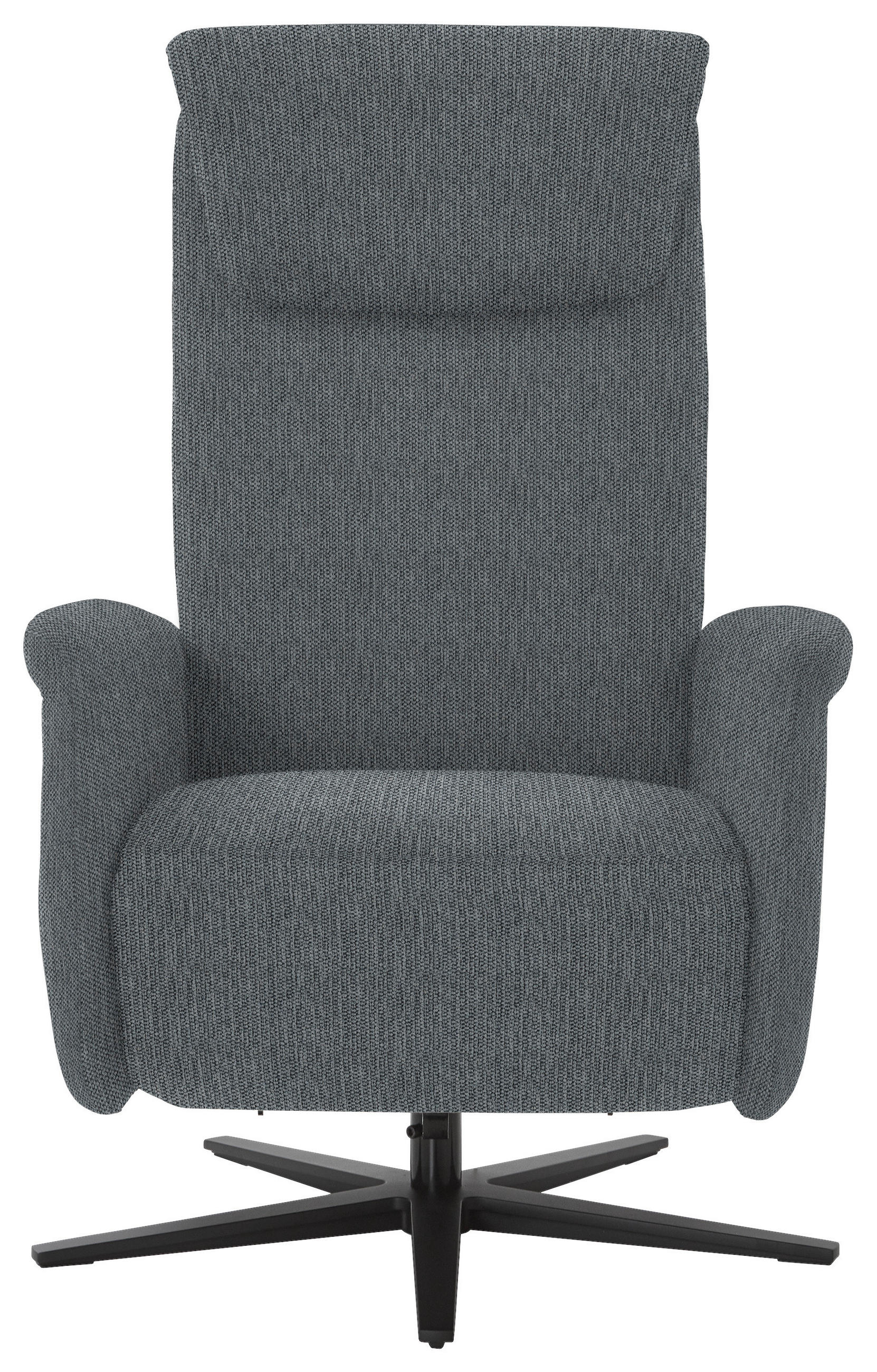 RELAXSESSEL in Textil Anthrazit  - Anthrazit/Schwarz, Design, Textil/Metall (77/115/89cm) - Pure Home Comfort