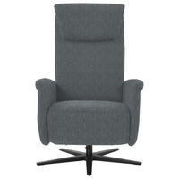 RELAXSESSEL in Textil Anthrazit  - Anthrazit/Schwarz, Design, Textil/Metall (77/115/89cm) - Pure Home Comfort