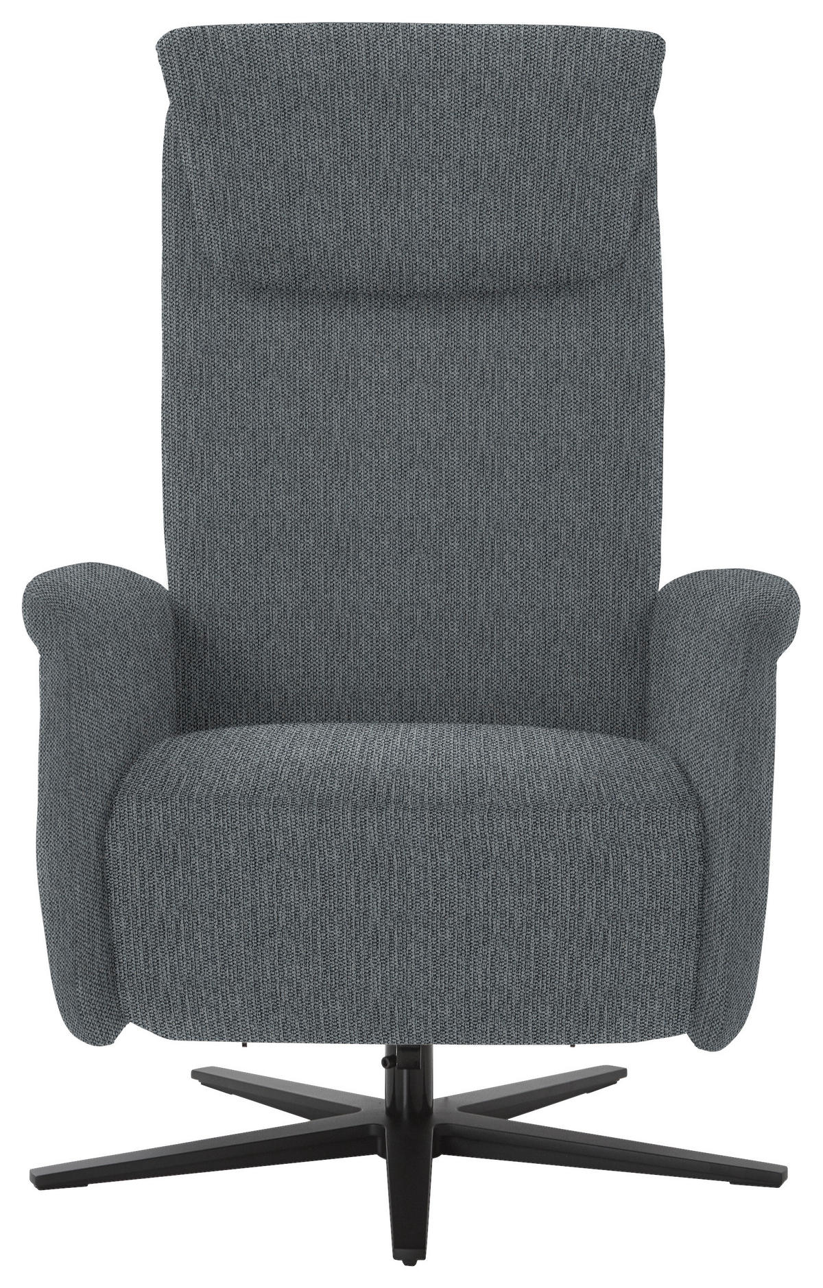 RELAXSESSEL in Textil Anthrazit  - Anthrazit/Schwarz, Design, Textil/Metall (77/115/89cm) - Pure Home Comfort