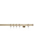 VORHANGSTANGENSET  230 cm  - Goldfarben, Basics, Metall (230cm)