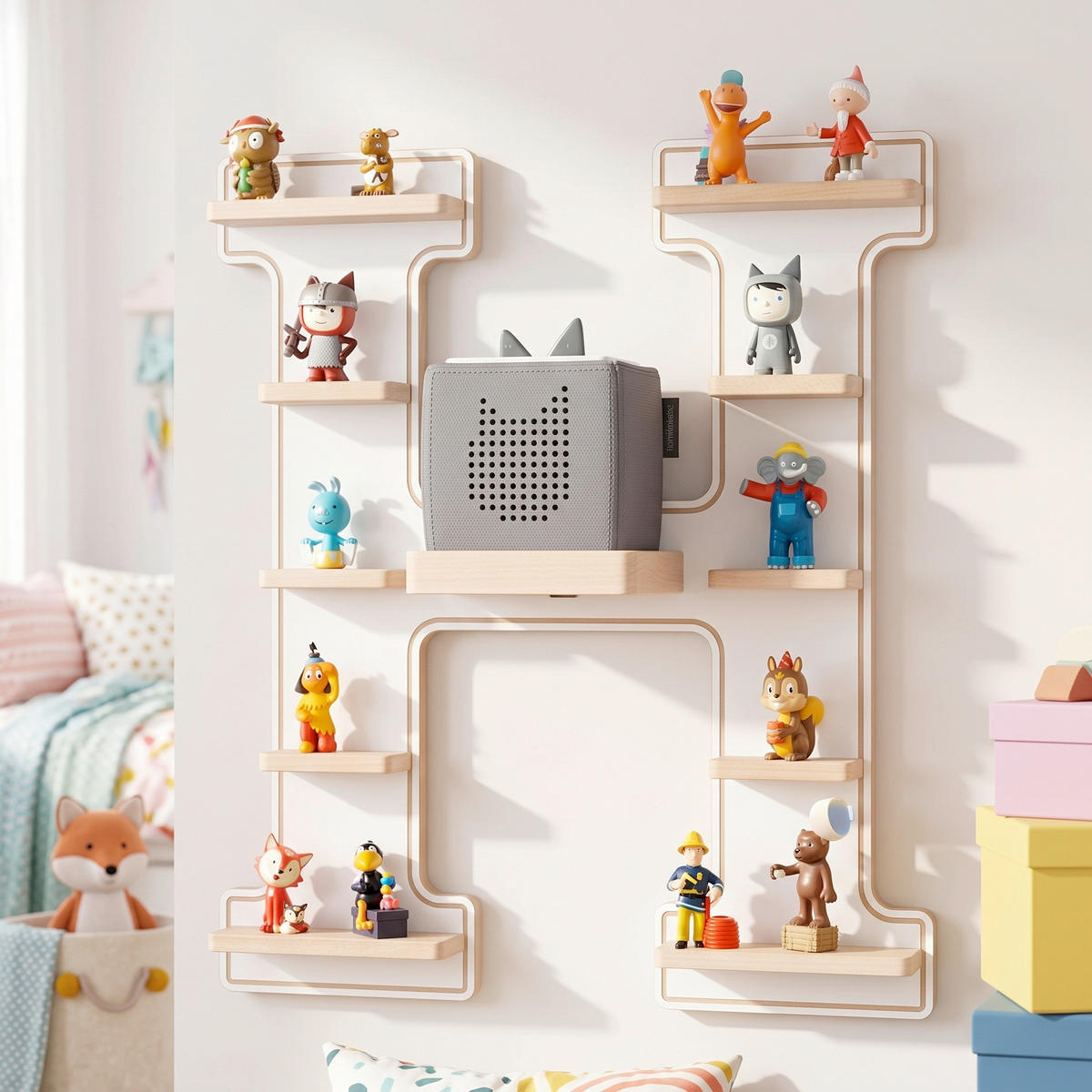 KINDERREGAL  - Weiss, Modern, Holzwerkstoff (46/54/19cm) - Livetastic