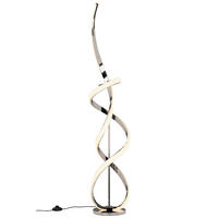 LED-STEHLEUCHTE Indigo 25/137 cm  - Chromfarben/Weiß, Design, Kunststoff/Metall (25/137cm) - Dieter Knoll