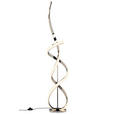 LED-STEHLEUCHTE Indigo 25/137 cm  - Chromfarben/Weiß, Design, Kunststoff/Metall (25/137cm) - Dieter Knoll