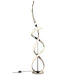 LED-STEHLEUCHTE Indigo 25/137 cm  - Chromfarben/Weiß, Design, Kunststoff/Metall (25/137cm) - Dieter Knoll