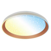 LED MENNYEZETI LÁMPA - világosszürke/cappuccino, Basics, műanyag (51/7,5cm)