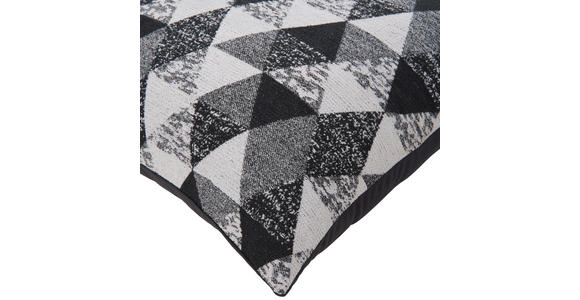 ZIERKISSEN 45/45 cm - Ecru/Schwarz, Basics, Textil (45/45cm) - Novel