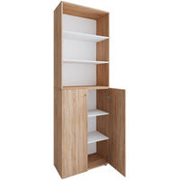 AKTENSCHRANK 70/220/39 cm  - Weiss/Sonoma Eiche, Design, Holzwerkstoff (70/220/39cm) - MID.YOU