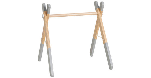SPIELBOGEN - Hellgrau/Naturfarben, Basics, Holz/Textil (56,6/49,7/55cm) - My Baby Lou