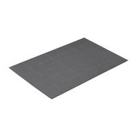 BADEMATTE Prato Grau 090/60 cm  - Grau, Basics, Textil (090/60cm) - Vossen