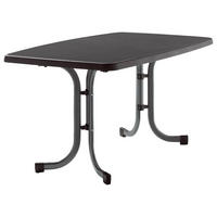 GARTENKLAPPTISCH 150/90/72 cm Metall rechteckig  - Anthrazit/Grau, Basics, Kunststoff/Metall (150/90/72cm) - Sieger