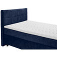 BOXSPRINGBETT 140/200 cm  in Blau  - Blau/Schwarz, Design, Holzwerkstoff/Kunststoff (140/200cm) - Xora