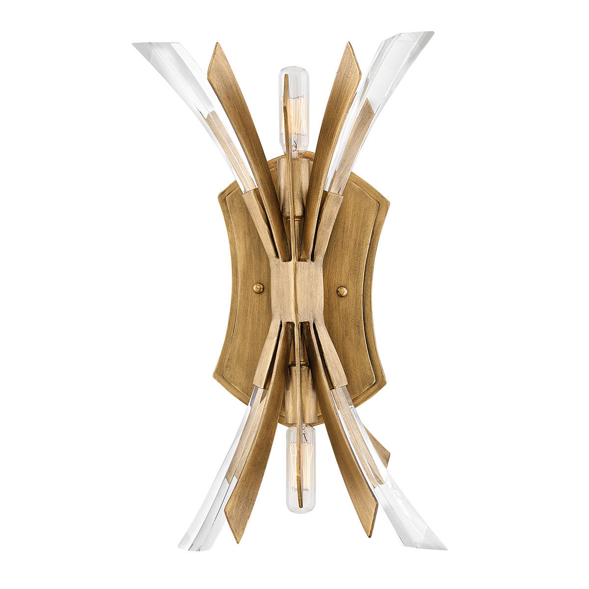 WANDLEUCHTE - Goldfarben, Konventionell, Glas/Metall (23.5/13,3/43,8cm) - Elstead Lighting