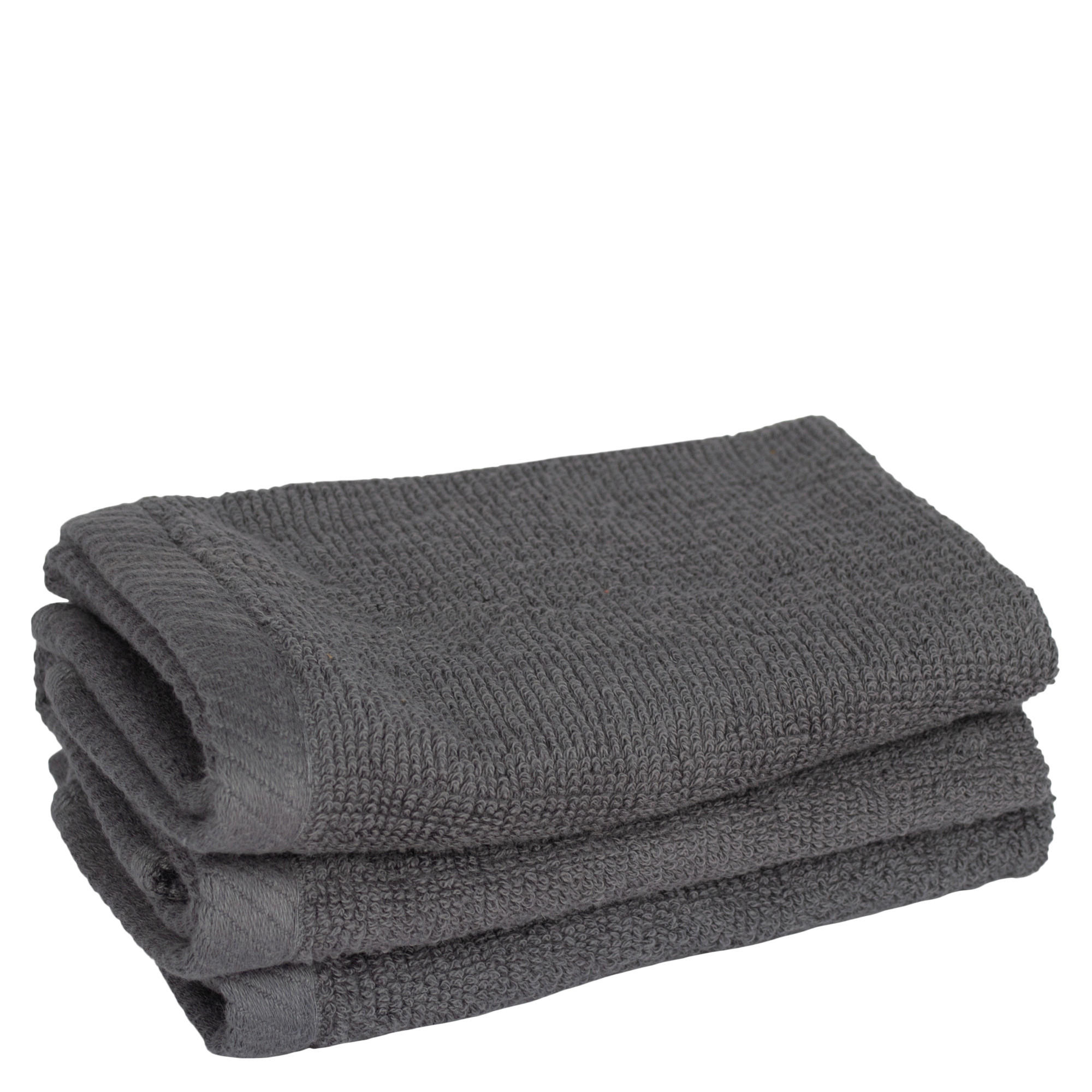 FROTTIERSET TIAGO Anthrazit 3-teilig  - Anthrazit, Basics, Textil (30/30/10cm) - Zoeppritz