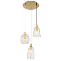 LAMPĂ SUSPENDATĂ 43/150 cm  - alămiu, Konventionell, sticlă/metal (43/150cm) - Globo