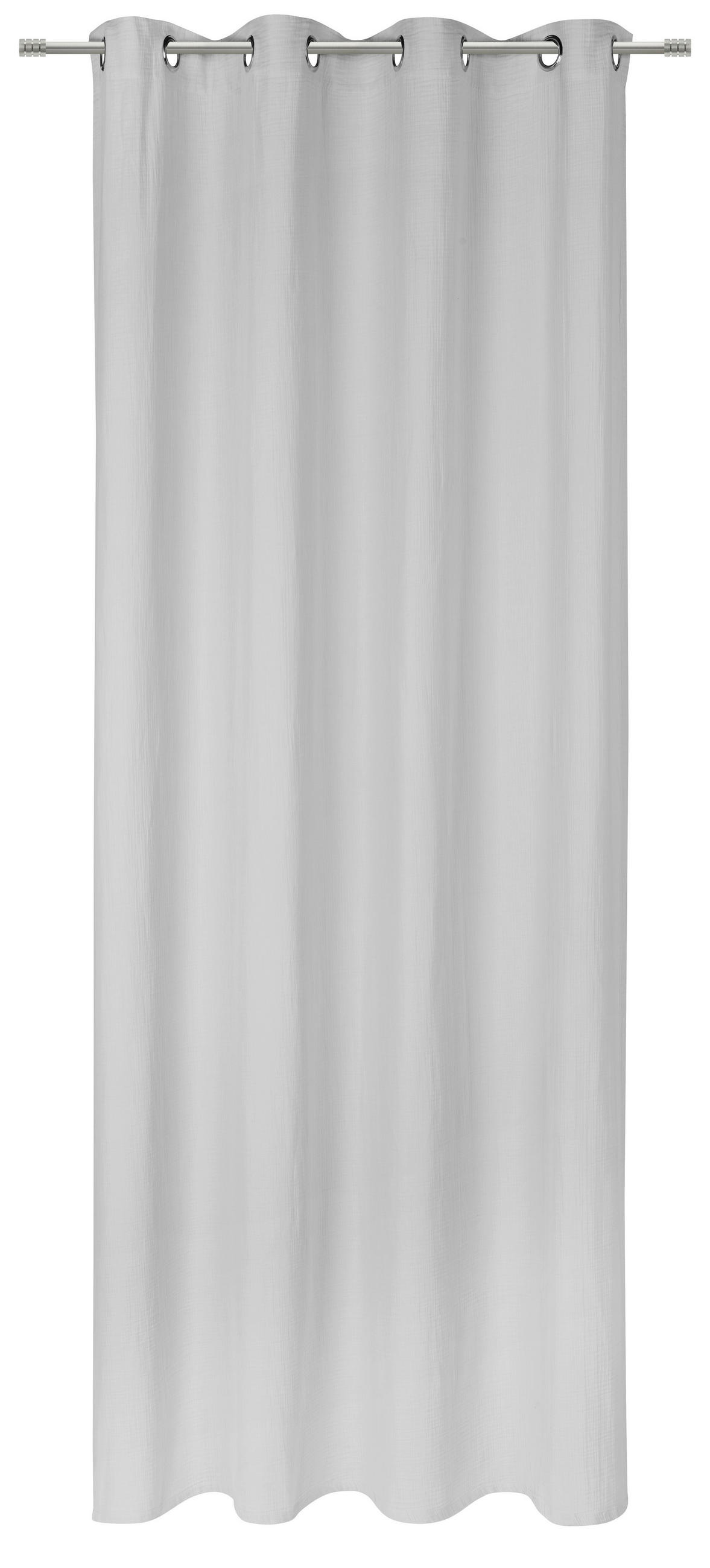 ÖSENSCHAL CLARA blickdicht 140/255 cm   - Silberfarben, KONVENTIONELL, Textil (140/255cm) - Bio:Vio