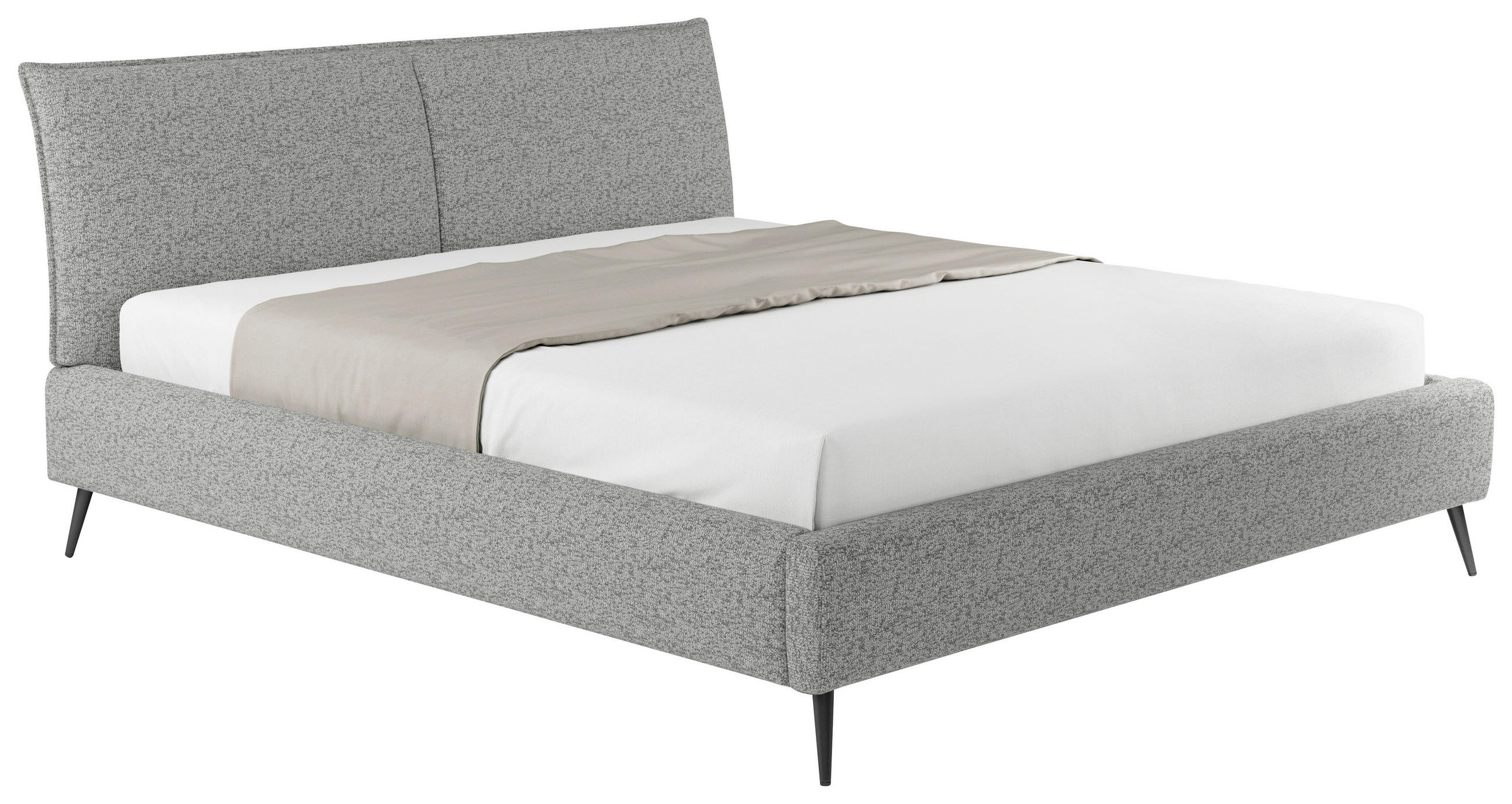 POLSTERBETT gepolstertes Kopfteil, Bettkasten, Lattenroste 180/200 cm  in Grün, Petrol, Beige  - Beige/Petrol, Design, Holz/Textil (180/200cm) - Esposa