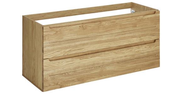 WASCHBECKENUNTERSCHRANK 120/54/46 cm  - Eichefarben, KONVENTIONELL, Holz/Holzwerkstoff (120/54/46cm) - Linea Natura