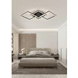 LED-DECKENLEUCHTE 76,4/35,7/8 cm   - Schwarz, Design, Kunststoff/Metall (76,4/35,7/8cm) - Novel