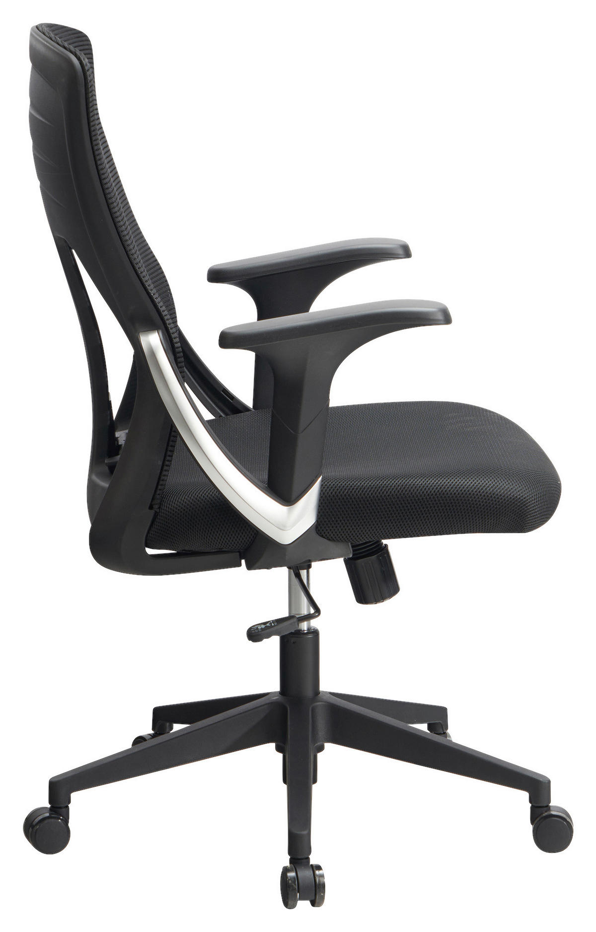 STOLICA OKRETNA  crna  tekstil  - crna, Design, tekstil/plastika (65/104/65cm) - MID.YOU
