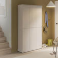 SCHUHSCHRANK  in 109,2/191,9/34,9 cm  - Sandfarben/Grau, Basics, Holzwerkstoff/Kunststoff (109,2/191,9/34,9cm) - Xora