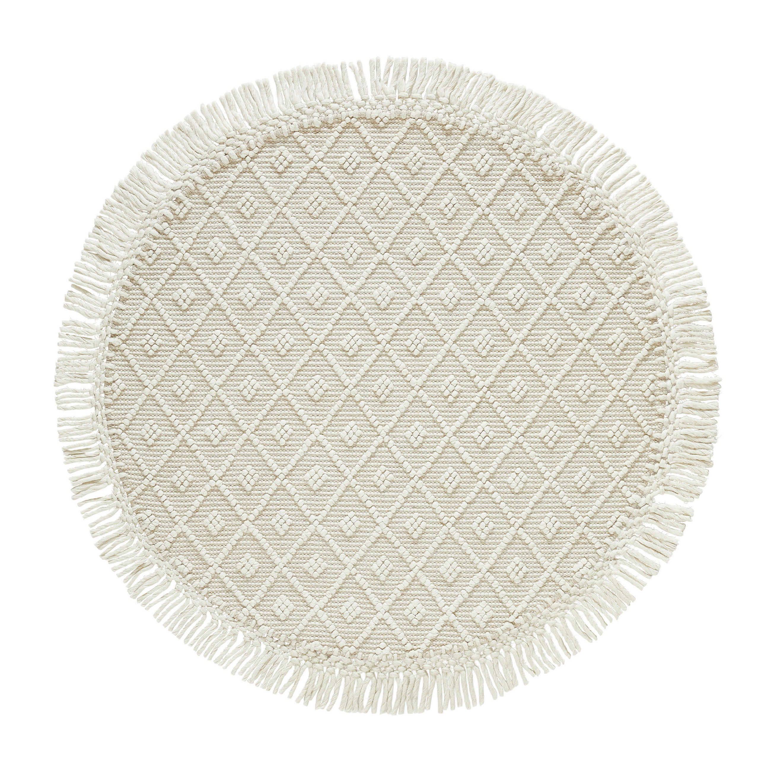 RUČNĚ TKANÝ KOBEREC, 120 cm, barvy stříbra, béžová - barvy stříbra/béžová, Natur, textil (120cm) - Linea Natura