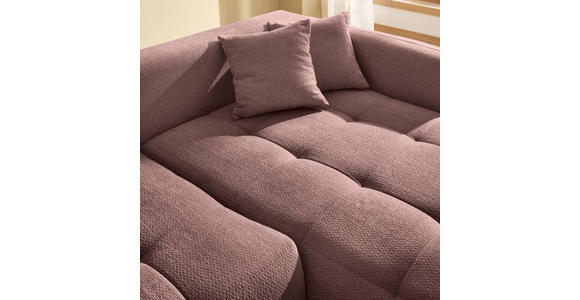 ECKSOFA in Chenille Braun  - Schwarz/Braun, MODERN, Kunststoff/Textil (276/172cm) - Hom`in