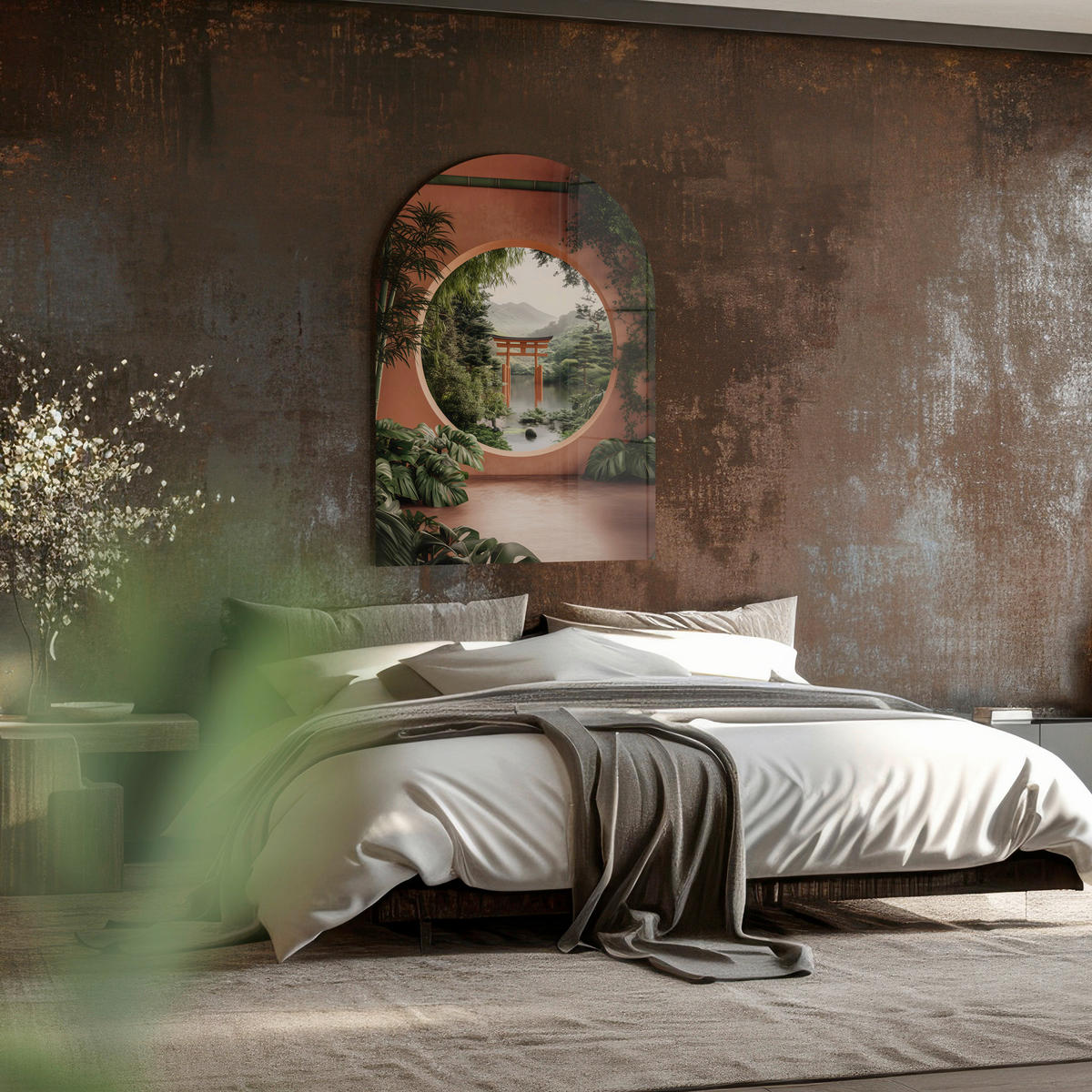 GLASBILD Landschaft & Natur 70/100 cm  - Multicolor, Basics, Glas/Papier (70/100cm)