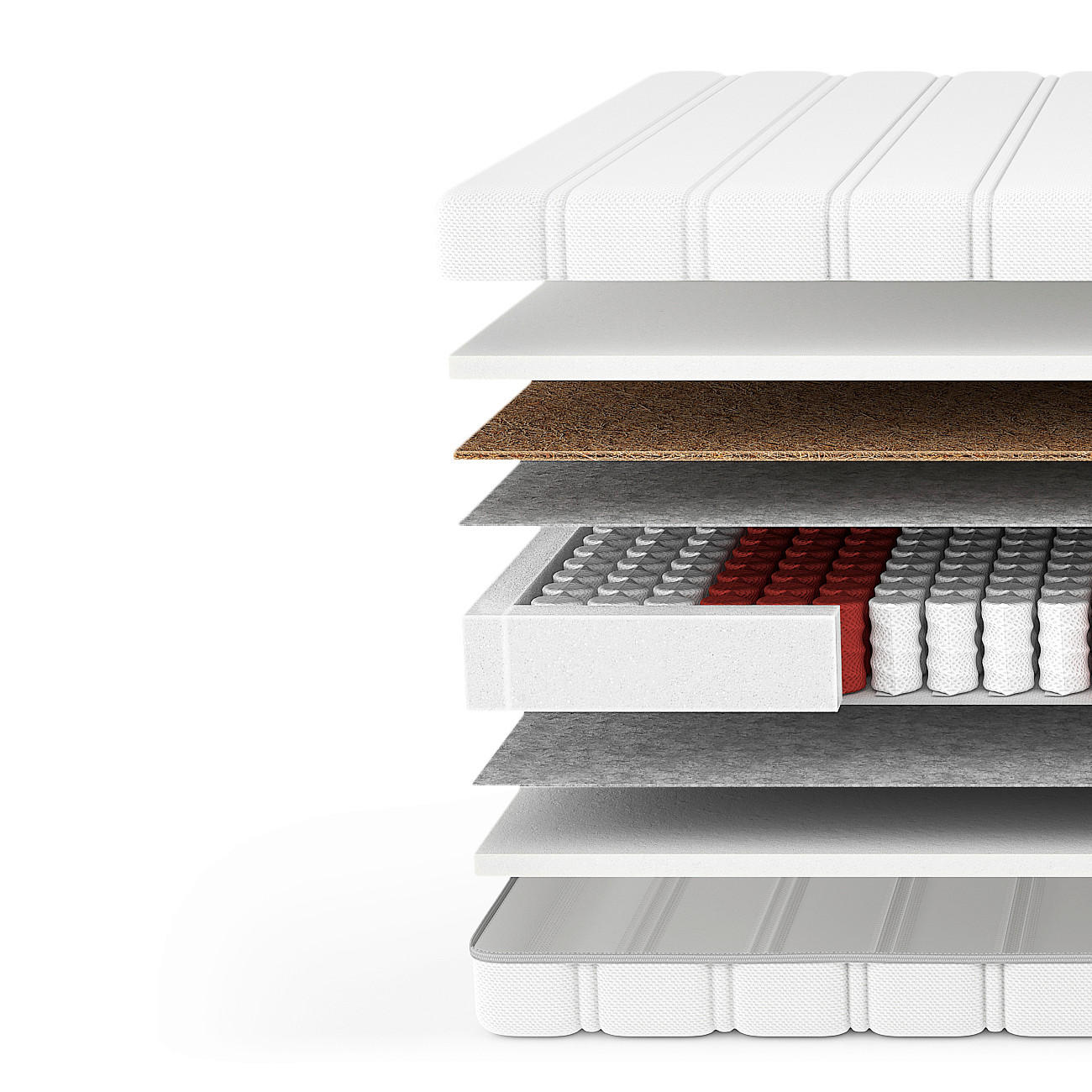 Thumbnail - Livetastic Taschenfederkernmatratze Slow H3/H4, Weiß, Textil, H3 + H4, Füllung: Schaumstoff, Taschenfederkern, 200x220 c...