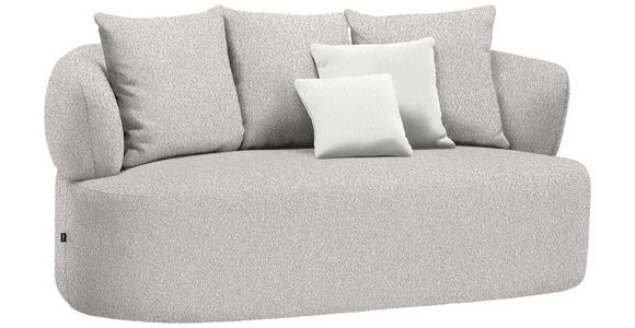 2-SITZER-SOFA in Bouclé Beige  - Beige/Creme, MODERN, Kunststoff/Textil (177/86/105cm) - Hom`in