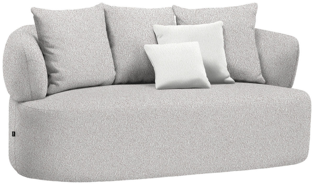 2-SITZER-SOFA in Bouclé Beige  - Beige/Creme, MODERN, Kunststoff/Textil (177/86/105cm) - Hom`in