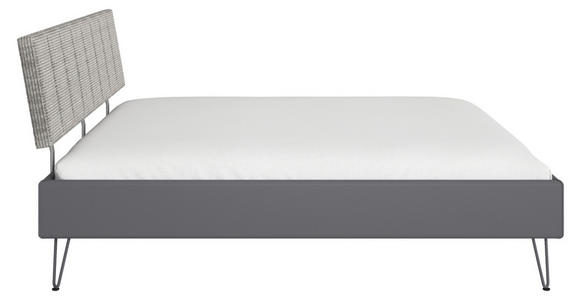 BETT 180/200 cm  in Grau  - Grau, Design, Holzwerkstoff/Textil (180/200cm) - Carryhome