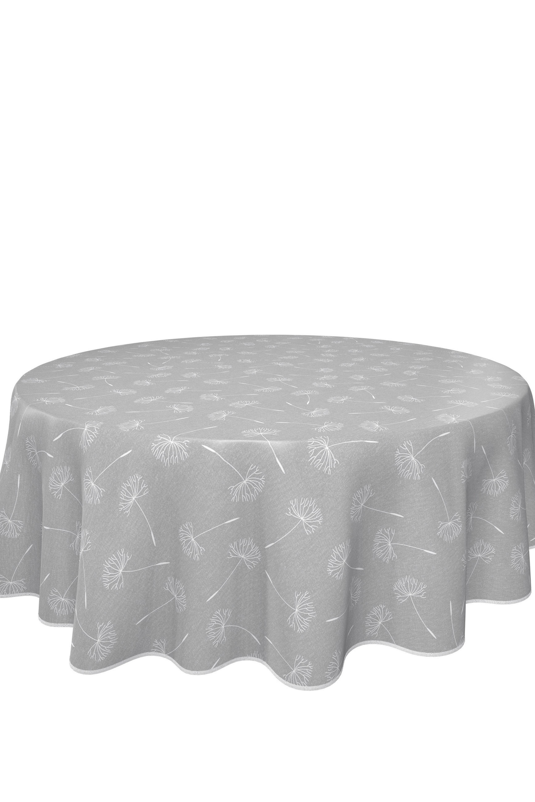 TISCHDECKE MILANO 140 cm  - Grau, KONVENTIONELL, Textil (140cm) - Peyer Syntex