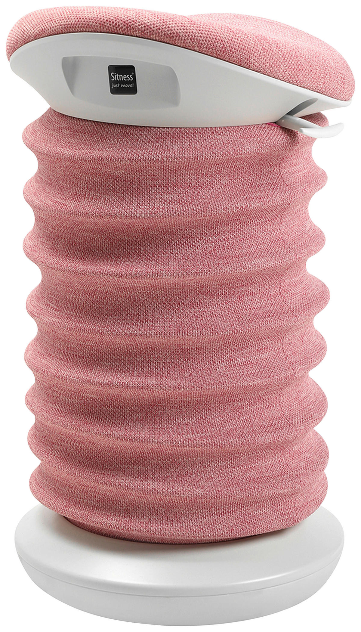 BÜROHOCKER 37,5/53-64/36 cm  - Rosa/Weiß, Design, Kunststoff/Textil (37,5/53-64/36cm) - Topstar