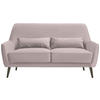 3-SITZER-SOFA Mikrofaser Naturfarben  - Schwarz/Naturfarben, Trend, Holz/Textil (160/86/80cm) - MID.YOU