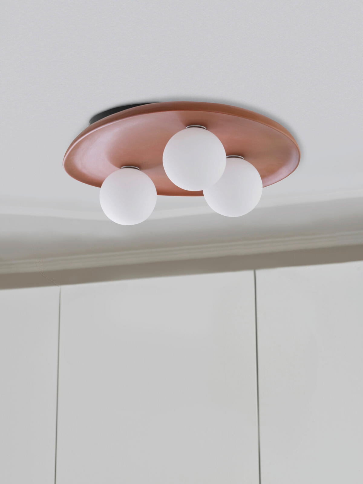 DECKENLEUCHTE    50/38,5/15,5 cm  - Braun, Basics, Glas/Keramik (50/38,5/15,5cm) - Osram