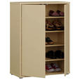 SCHUHSCHRANK Alice Springs  in 74,5/99,1/34,9 cm  - Hellgelb/Grau, MODERN, Holzwerkstoff/Kunststoff (74,5/99,1/34,9cm) - Carryhome