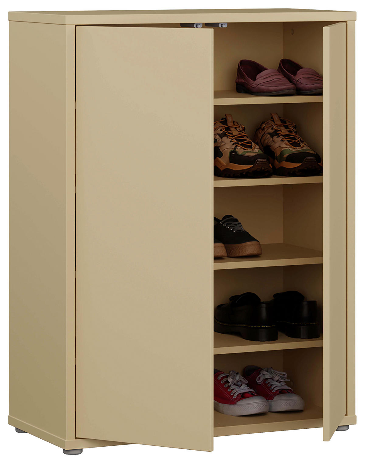 SCHUHSCHRANK Alice Springs  in 74,5/99,1/34,9 cm  - Hellgelb/Grau, MODERN, Holzwerkstoff/Kunststoff (74,5/99,1/34,9cm) - Carryhome