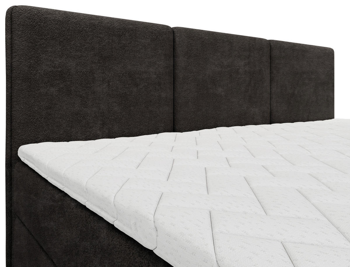 FAMILIENBETT - Schwarz, MODERN, Holz/Holzwerkstoff (240/200cm) - MID.YOU