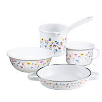 KOCHTOPFSET Flora 4-teilig  - Multicolor, Basics, Metall (41,60/23,80/17,30cm) - Riess