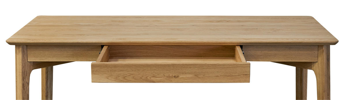 SKRIVBORD 140/65/75 cm  i ekfärgad  - ekfärgad, Natur, trä (140/65/75cm) - Linea Natura