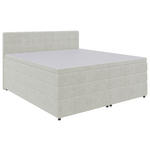 BOXSPRINGBETT 180/200 cm  in Creme  - Creme/Schwarz, KONVENTIONELL, Kunststoff/Textil (180/200cm) - Carryhome