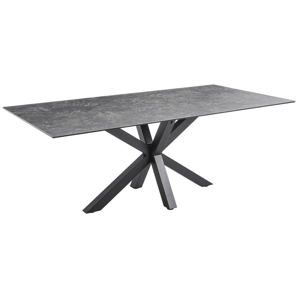 P & B JEDÁLENSKÝ STÔL, čierna, tmavosivá, 200/100/75 cm